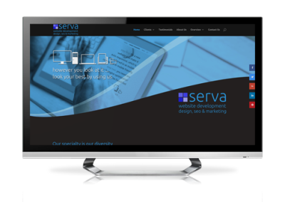 serva creative governmental website design